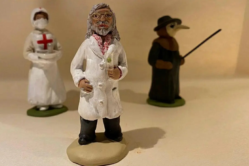 Un santon à l’effigie du professeur Raoult à Saint-Cyr-sur-mer